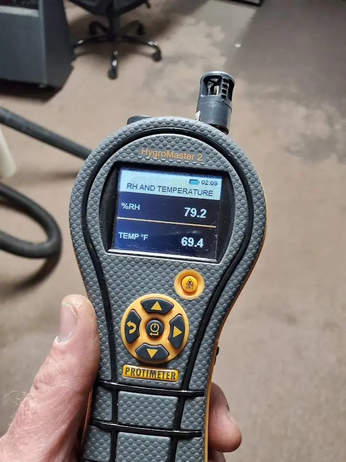Moisture meter humidity assessment for Fire & Smoke Damage Restoration in Irvington